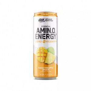 Optimum Nutrition ESSENTIAL AMIN.O. ENERGY+ Electrolytes Sparkling Mango Pineapple Lime 355ml * 12 Cans (12 Servings) | XZ9207546