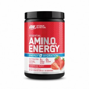 Optimum Nutrition Essential AMIN.O. ENERGY + Electrolytes Strawberry Burst 0.63 lb (30 Servings) | UO0984326