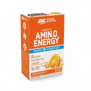 Optimum Nutrition Essential AMIN.O. ENERGY + Electrolytes Tangerine Wave 7 Stick Packs (7 Servings) | PI8713590