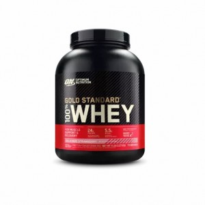 Optimum Nutrition GOLD STANDARD 100% WHEY™ Delicious Strawberry 5 lb (73 Servings) | TZ2648513