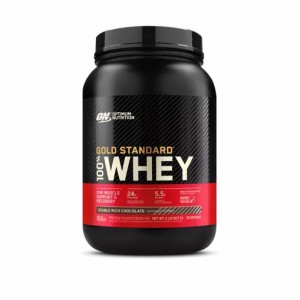 Optimum Nutrition GOLD STANDARD 100% WHEY™ Double Rich Chocolate 2 lb (29 Servings) | OM8914756