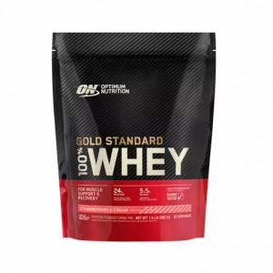 Optimum Nutrition GOLD STANDARD 100% WHEY™ Strawberries & Cream 1.5 lb (22 Servings) | TE6987130