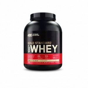 Optimum Nutrition GOLD STANDARD 100% WHEY™ Vanilla Ice Cream 5 lb (73 Servings) | ZY0367145