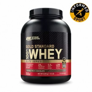 Optimum Nutrition Gold Standard 100% Whey - Elite Series Double Rich Chocolate 2.27 kg (74) | HP2450718