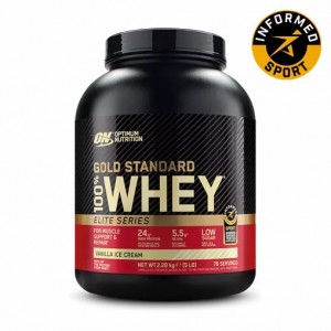 Optimum Nutrition Gold Standard 100% Whey - Elite Series Vanilla Ice Cream 2.27 kg (77) | BU1423806