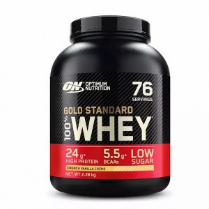 Optimum Nutrition Gold Standard 100% Whey Protein Powder French Vanilla 2.28 kg (76 Servings) | GT3459806