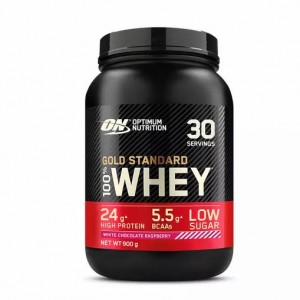 Optimum Nutrition Gold Standard 100% Whey Protein Powder White Chocolate Raspberry 900 grams (30 Servings) | BK5378412