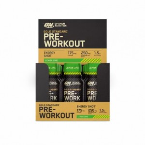 Optimum Nutrition Gold Standard Pre-Workout Shot Lemon Lime 720 ml (12 pieces) | HM1720468