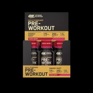 Optimum Nutrition Gold Standard Pre-Workout Shot Mixed Berry 720 ml (12 pieces) | TV0561289