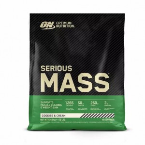 Optimum Nutrition Serious Mass Gainer Cookies & Cream 5.45 kg (16 Servings) | XS1824739