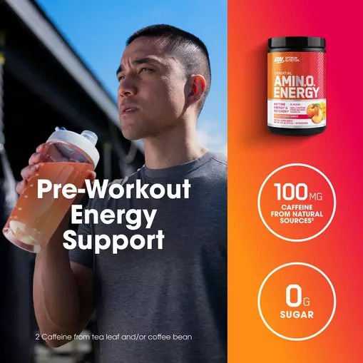 Optimum Nutrition ESSENTIAL AMIN.O. ENERGY® *new* Peach Mango Tango - Notify Me 0.6 lb - Notify me | HB4961852