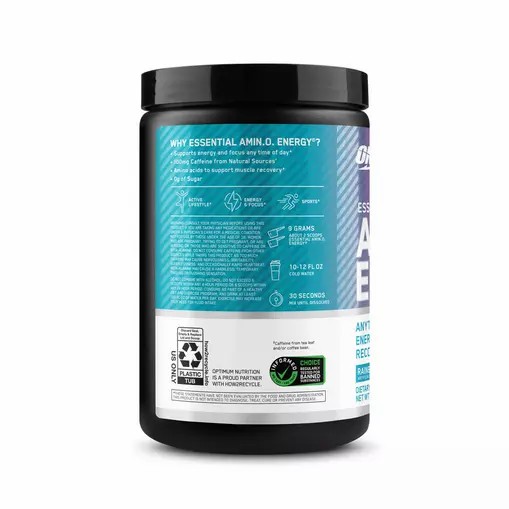 Optimum Nutrition ESSENTIAL AMIN.O. ENERGY® *new* Rainbow Sherbet - Notify Me 0.6 lb - Notify me | UR8024716