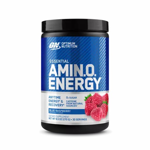 Optimum Nutrition ESSENTIAL AMIN.O. ENERGY® Blue Raspberry 0.6 lb (30 Servings) | KS8502431