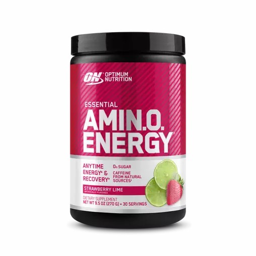 Optimum Nutrition ESSENTIAL AMIN.O. ENERGY® Strawberry Lime 0.6 lb (30 Servings) | JW1780546