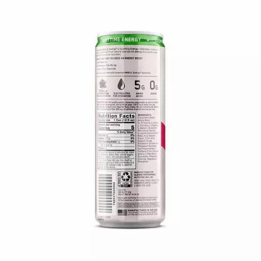 Optimum Nutrition ESSENTIAL AMIN.O. ENERGY+ Electrolytes Sparkling *new* Cocoberry Breeze 355ml * 12 Cans (12 Servings) | PO0578941