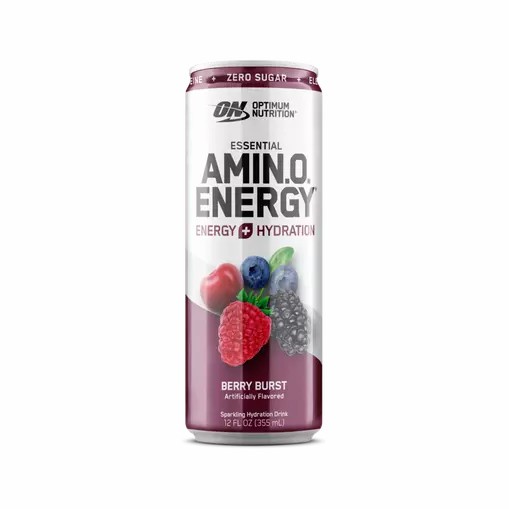 Optimum Nutrition ESSENTIAL AMIN.O. ENERGY+ Electrolytes Sparkling Berry Burst 355ml * 12 Cans (12 Servings) | TK4129876