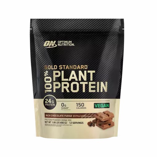 Optimum Nutrition GOLD STANDARD® 100% Plant Rich Chocolate Fudge 1.06 lb (12 Servings) | YA4687921