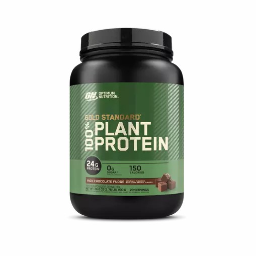 Optimum Nutrition GOLD STANDARD® 100% Plant Rich Chocolate Fudge 1.76 lb (20 Servings) | IC1632590