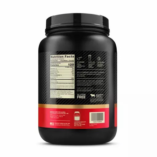 Optimum Nutrition GOLD STANDARD 100% WHEY™ French Vanilla Creme 1.5 lb (22 Servings) | FJ8043257