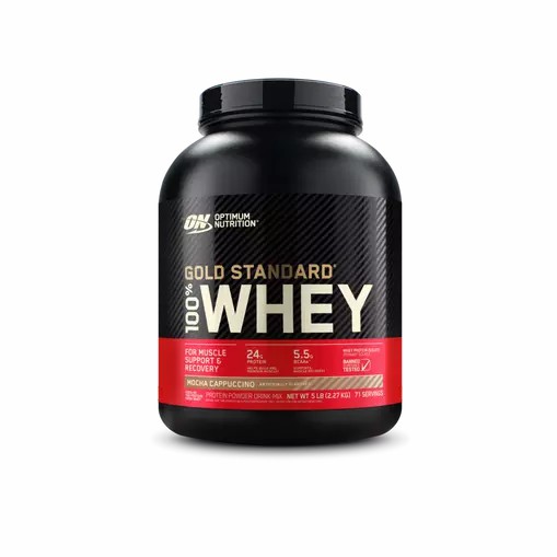 Optimum Nutrition GOLD STANDARD 100% WHEY™ Mocha Cappuccino 5 lb (71 Servings) | BO4617352