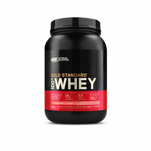 Optimum Nutrition GOLD STANDARD 100% WHEY™ Strawberries & Cream 2 lb (29 Servings) | KT0173698