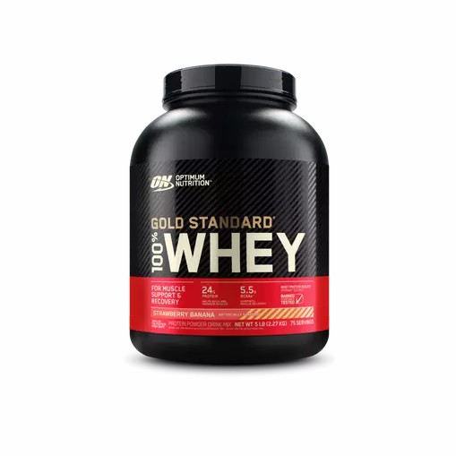 Optimum Nutrition GOLD STANDARD 100% WHEY™ Strawberry Banana 5 lb (75 Servings) | ZD8651340