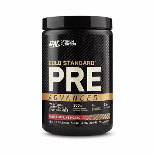 Optimum Nutrition GOLD STANDARD® Pre Advanced Raspberry Lime Mojito 0.88 lb (20 Servings) | SE3478051