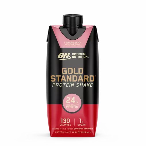 Optimum Nutrition GOLD STANDARD® Ready To Drink Protein Shake *new* Strawberry 12 Cartons (12 Servings) | JT4716532