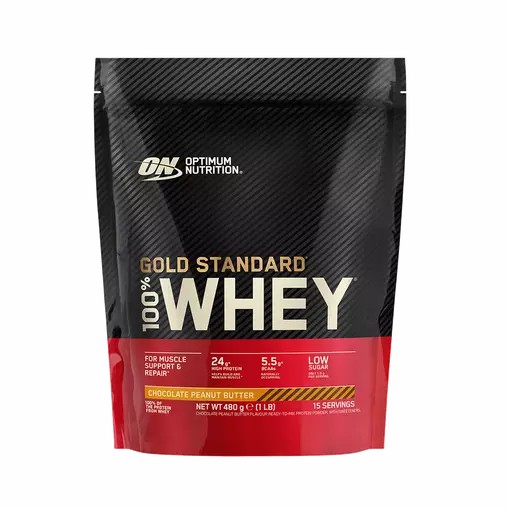 Optimum Nutrition Gold Standard 100% Whey Protein Powder Chocolate Peanut Butter 480 grams (15 Servings) | NL3485162