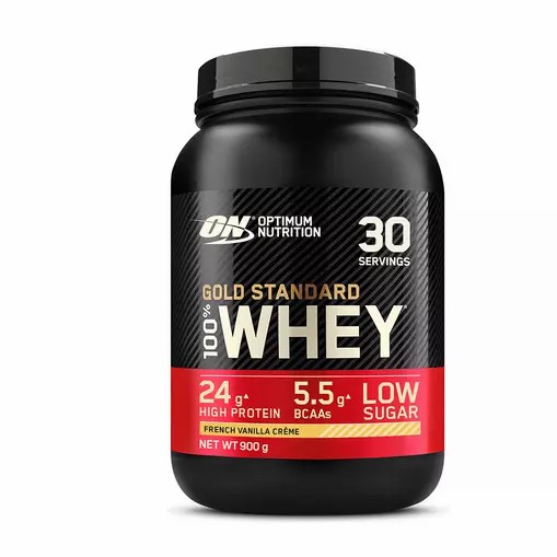 Optimum Nutrition Gold Standard 100% Whey Protein Powder French Vanilla 900 grams (30 Servings) | RC6253801