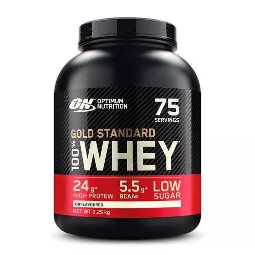 Optimum Nutrition Gold Standard 100% Whey Protein Powder Unflavoured 2.25 kg (75 Servings) | EP7236149