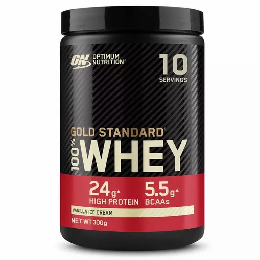 Optimum Nutrition Gold Standard 100% Whey Protein Powder Vanilla Ice Cream 300 grams (10 Servings) | UE4607382