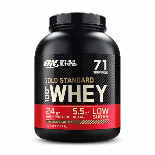 Optimum Nutrition Gold Standard 100% Whey Protein Powder Chocolate Hazelnut 2.27 kg (71 Servings) | FY7952018