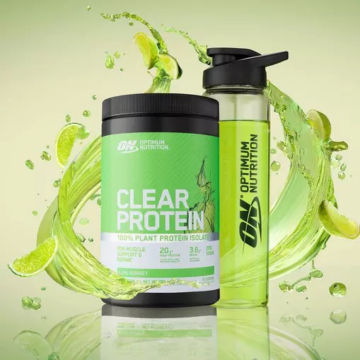 Optimum Nutrition ON Clear Protein 100% Plant Protein Isolate Lime Sorbet 280 grams (10 Servings) | IN9043621