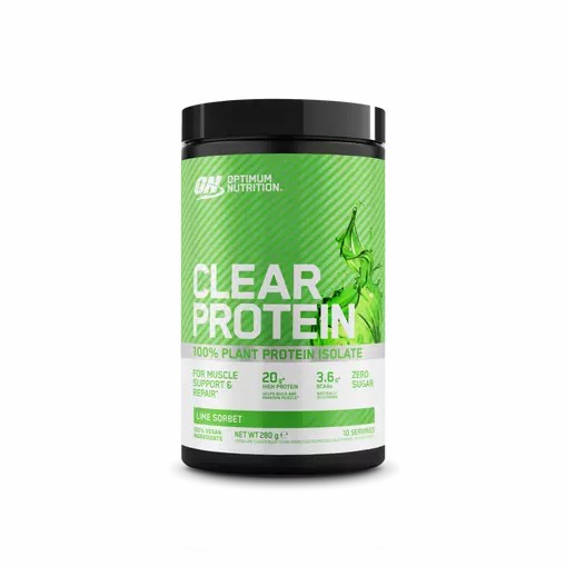 Optimum Nutrition ON Clear Protein 100% Plant Protein Isolate Lime Sorbet 280 grams (10 Servings) | IN9043621