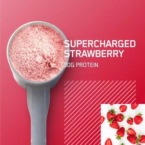 Optimum Nutrition PLATINUM HYDROWHEY™ Supercharged Strawberry 1.76 lb (20 Servings) | KB7308512