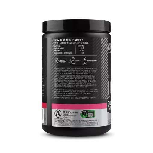 Optimum Nutrition Platinum Igniter Berry Lemonade Blast 0.84 lb (20 Servings) | BJ8294153