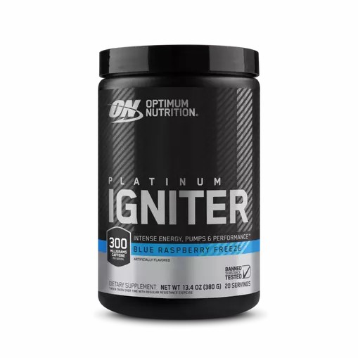 Optimum Nutrition Platinum Igniter Blue Raspberry Freeze 0.84 lb (20 Servings) | DO3951287