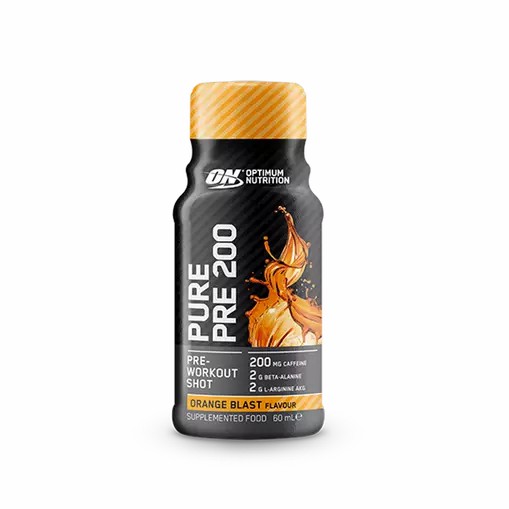 Optimum Nutrition Pure Pre 200 Pre-Workout Shot Orange 60ml (12 shots) | QJ7346280