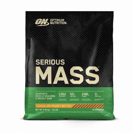 Optimum Nutrition Serious Mass Chocolate Peanut Butter 5.45 kg (16 Servings) | UX9783460