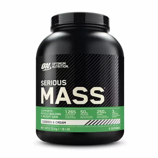 Optimum Nutrition Serious Mass Gainer Cookies & Cream 2.73 kg (8 Servings) | NA3201847