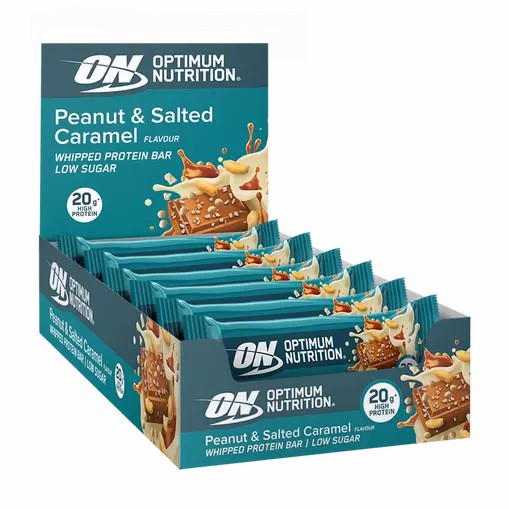 Optimum Nutrition Whipped Protein Bar Peanut And Salted Caramel 600 grams (10 Bars) | PC0296143